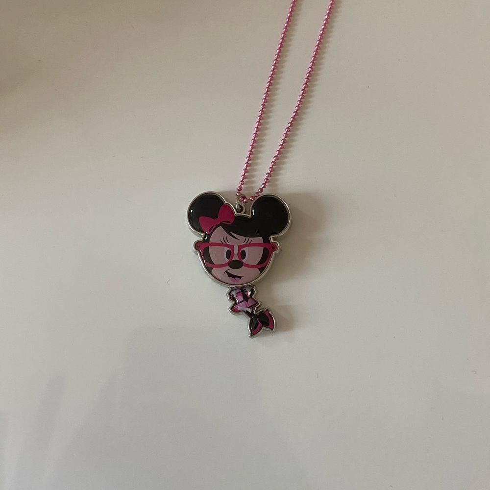 Little Minnie Mouse bobble head necklace